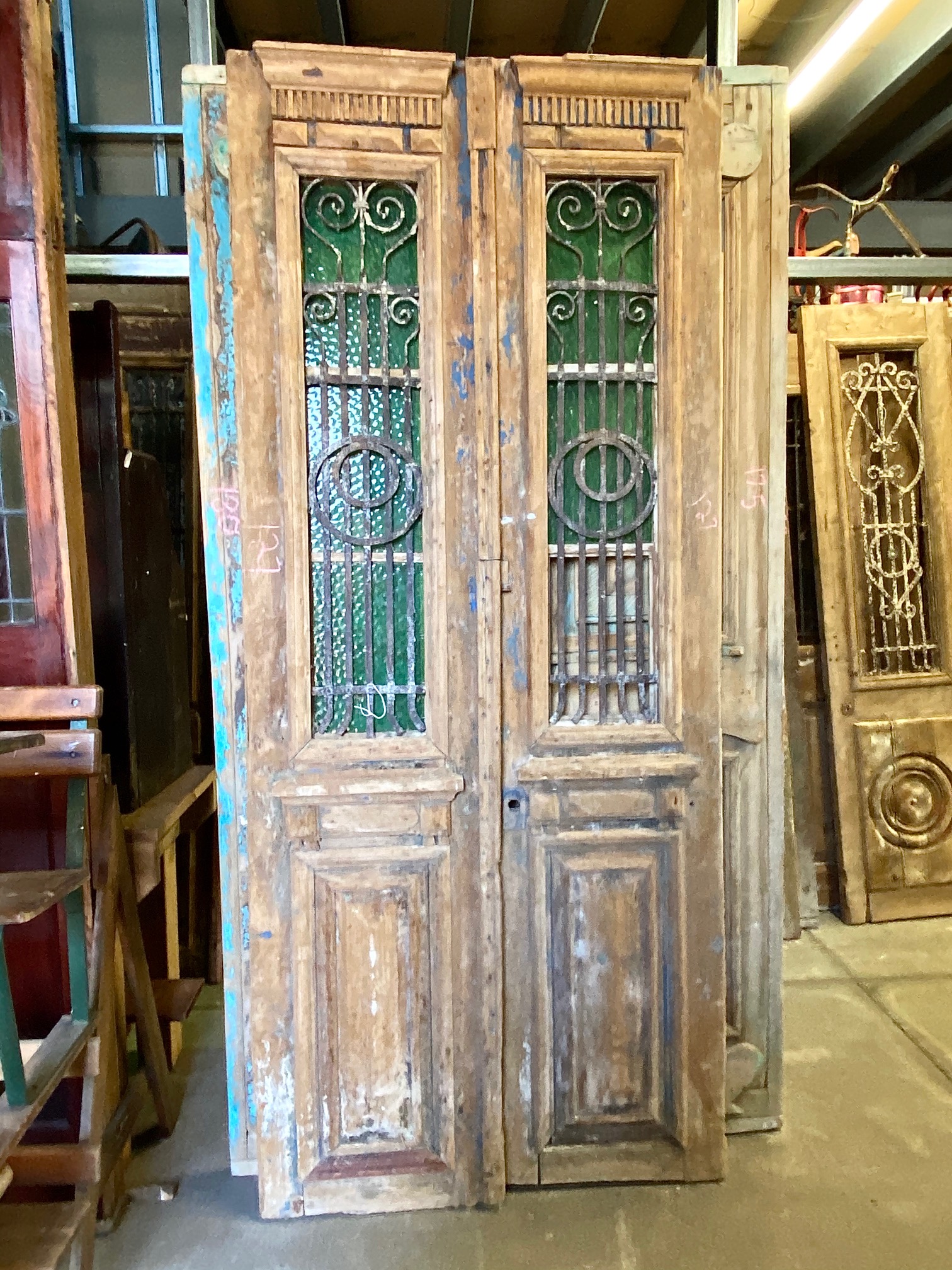 Egyptian French Doors with iron