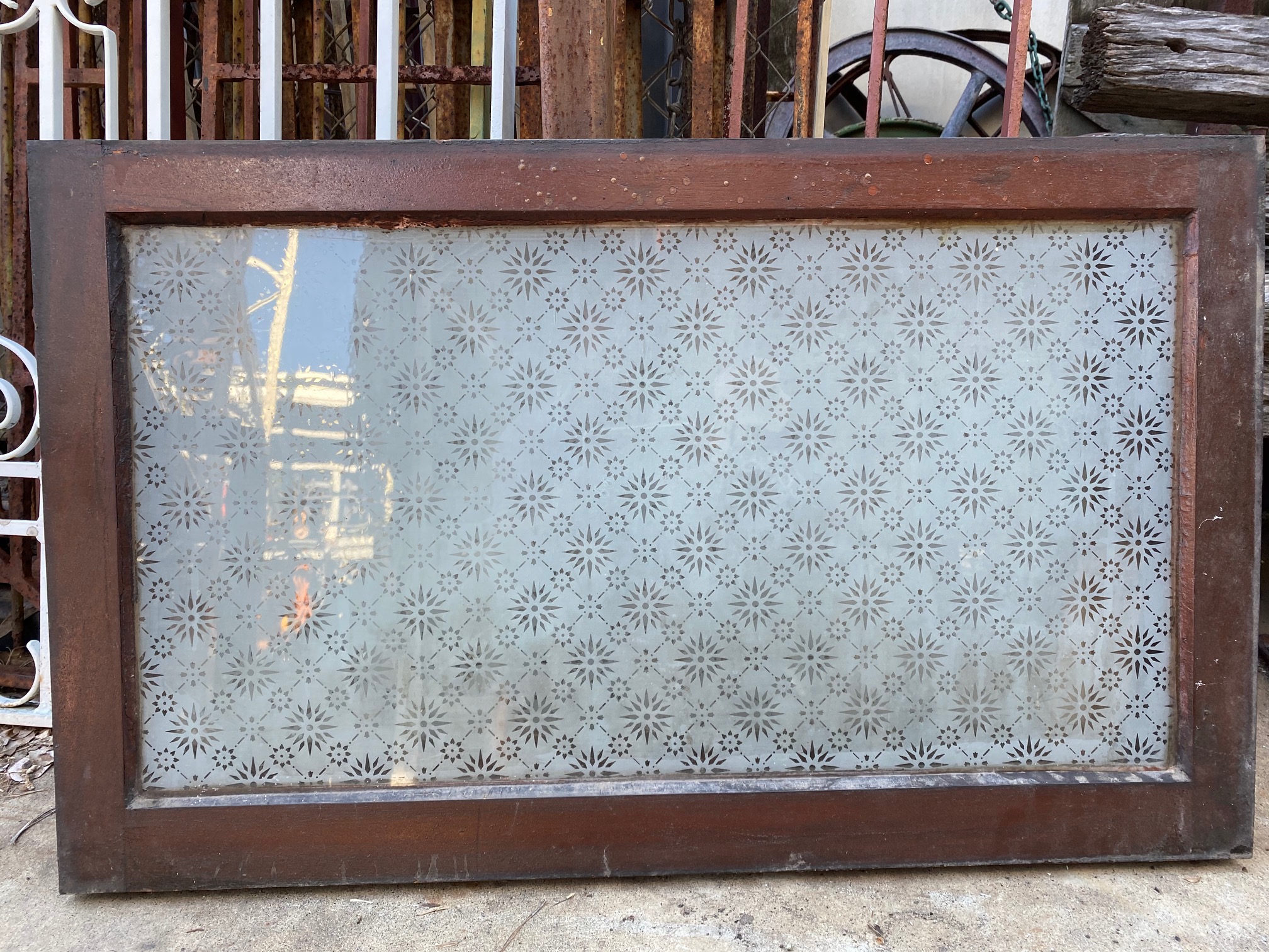 Stenciled Fanlite Window